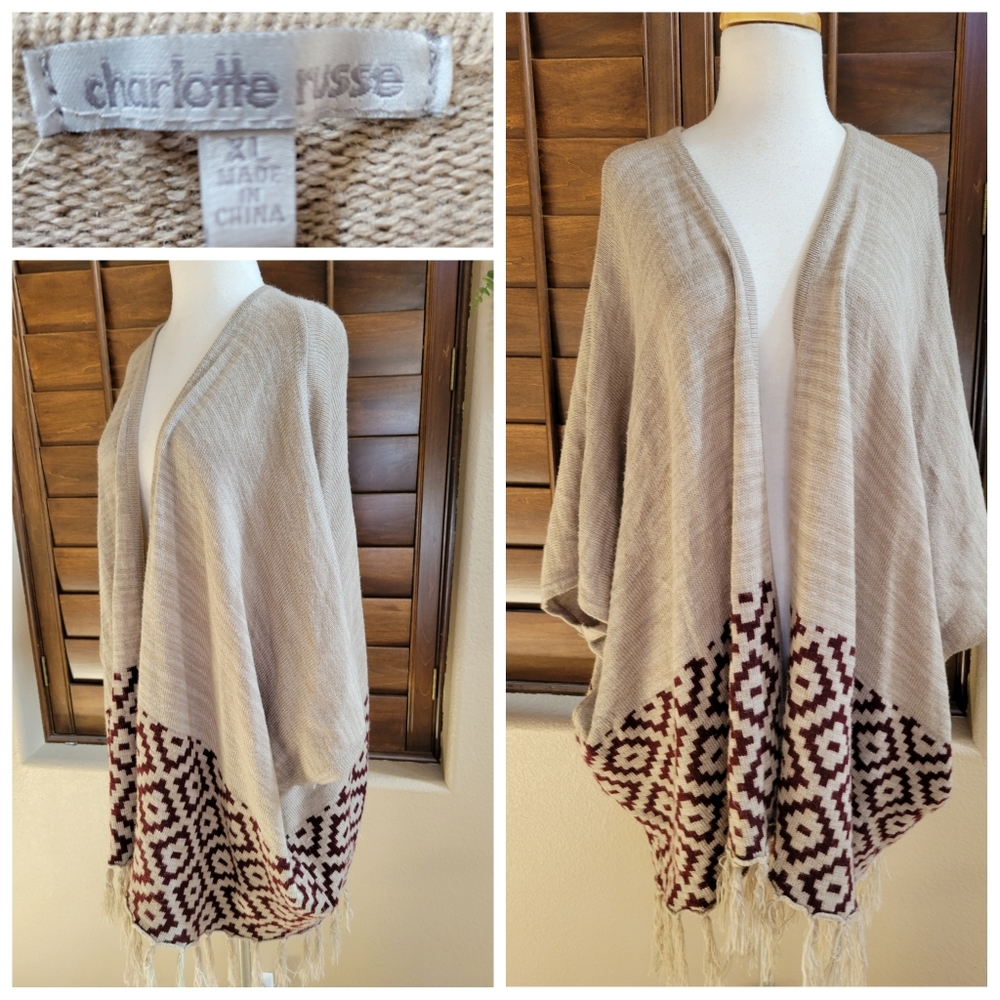 Charlotte Russe Poncho XL